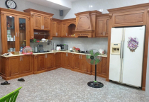 Thiết Kế - Thi Công Kệ Bếp KB001 Gõ Đỏ