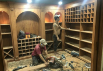 Thiết Kế Và Thi Công Hầm Rượu Gõ Đỏ Vip Đẳng Cấp