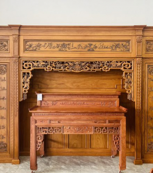 Thiết Kế - Thi Công Vách Phòng Thờ Gia Tiên