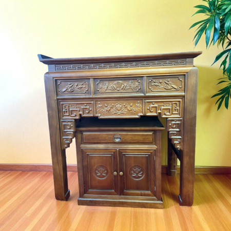 Án Thờ Sen 2 Món (Tủ Phụ) 