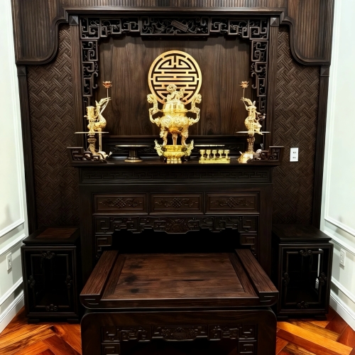 Bộ Phòng Thờ - Gỗ Chiu Liu