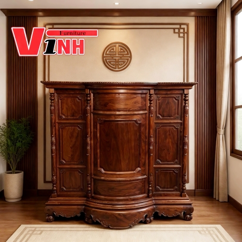 Tủ Thờ 1m54 Gỗ Cẩm Lai