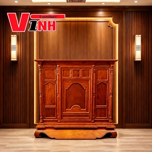 Tủ Thờ 1m54 VIP - Gỗ Gõ Đỏ