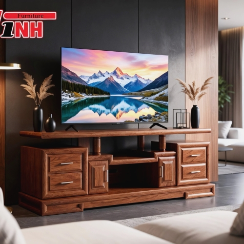Tap Tivi Bằng 2m - 6 Song Tiện Gỗ Gõ Đỏ