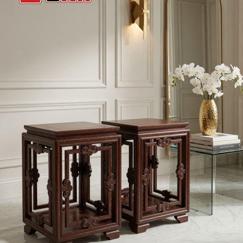 Đôn vuông 68 gỗ Cẩm Lai