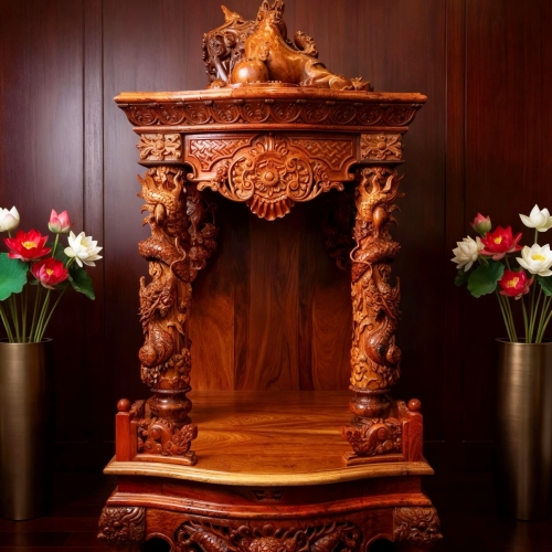 Trang Thờ Hoàng Gia 68cm Gỗ Cẩm Lai