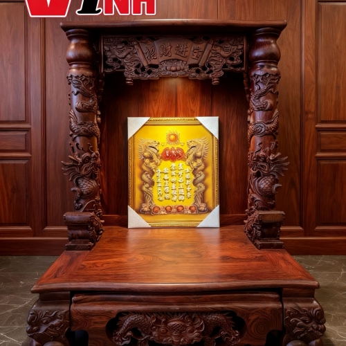 Trang Thờ rồng 81cm Gỗ Cẩm Lai