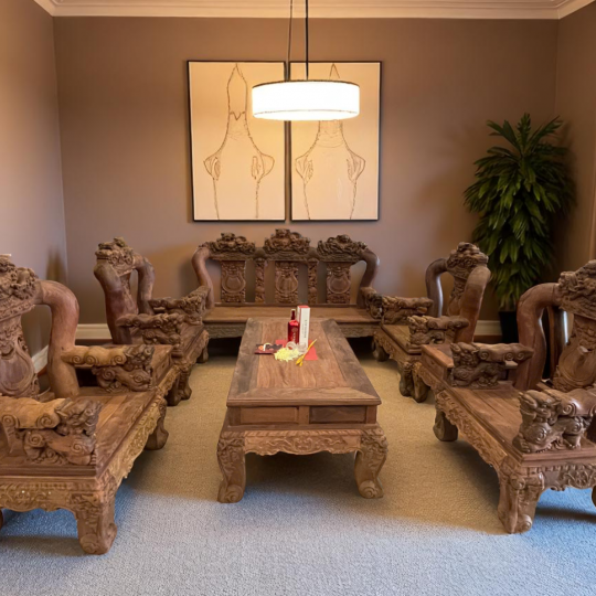 Bộ Ghế 16 Nghê Cẩm Lai VIP