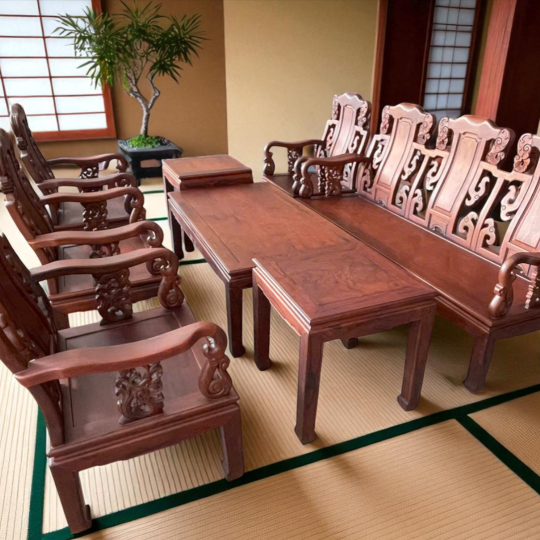 Bộ Ghế Á Âu Voi 10 Món 