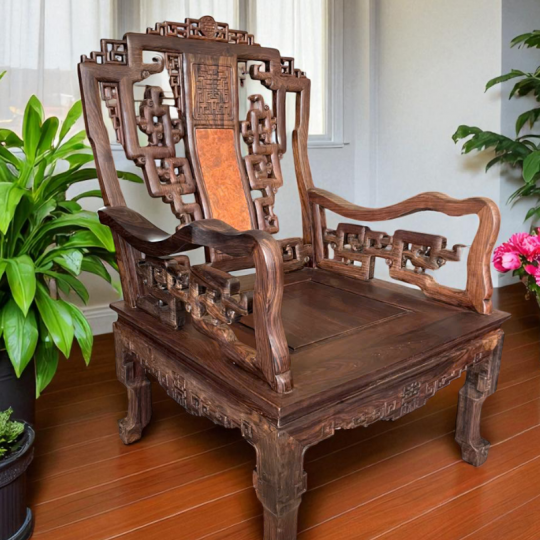 Bộ Ghế Như Ý 9 Món Trắc Nu