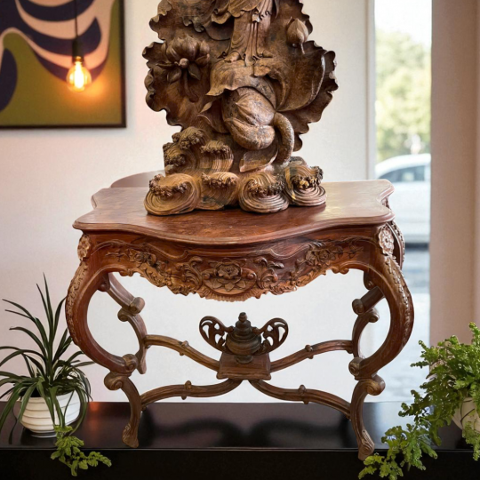 Bàn Console Cẩm Lai Nu Gõ Đỏ