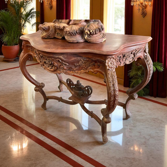 Bàn Console Cẩm Lai Nu Gõ Đỏ