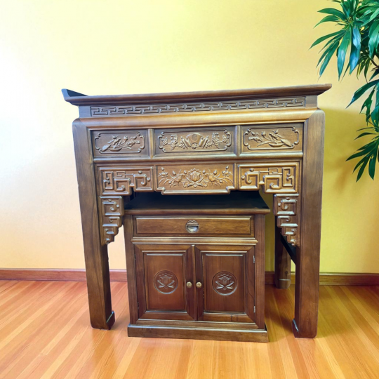 Án Thờ Sen 2 Món (Tủ Phụ) 