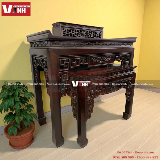 Án Thờ Truyện 3 Món – Gỗ Muồng