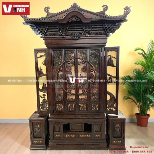 Tủ Thờ Nhật Chạm Khắc Thủ Công