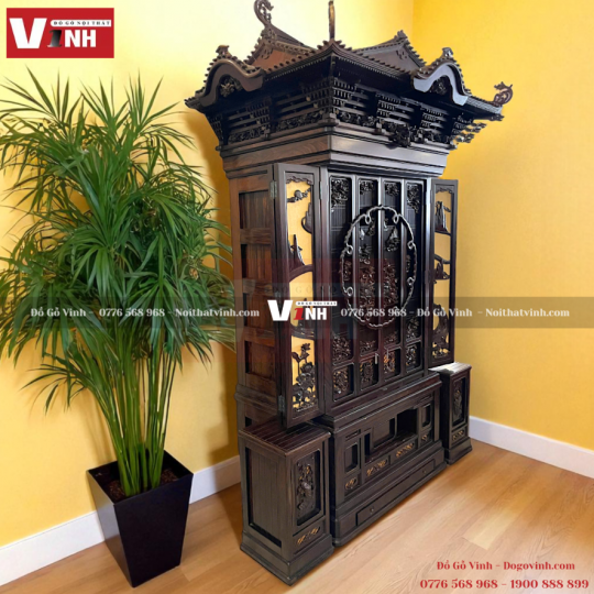 Tủ Thờ Nhật Chạm Khắc Thủ Công