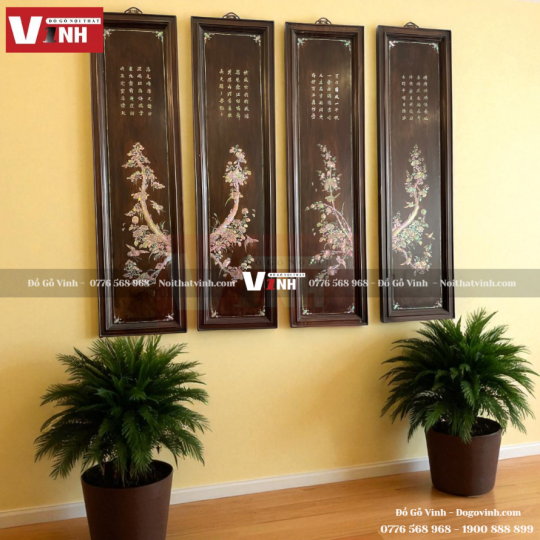 Bộ Tranh Cẩn Ốc (4 Tấm)
