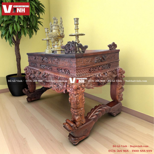 Bàn Thờ Tứ Linh 2 Món 